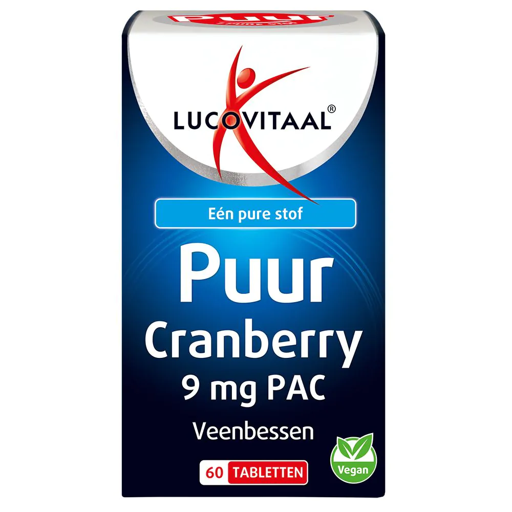 Puur Cranberry 9 mg PAC 60 tabletten