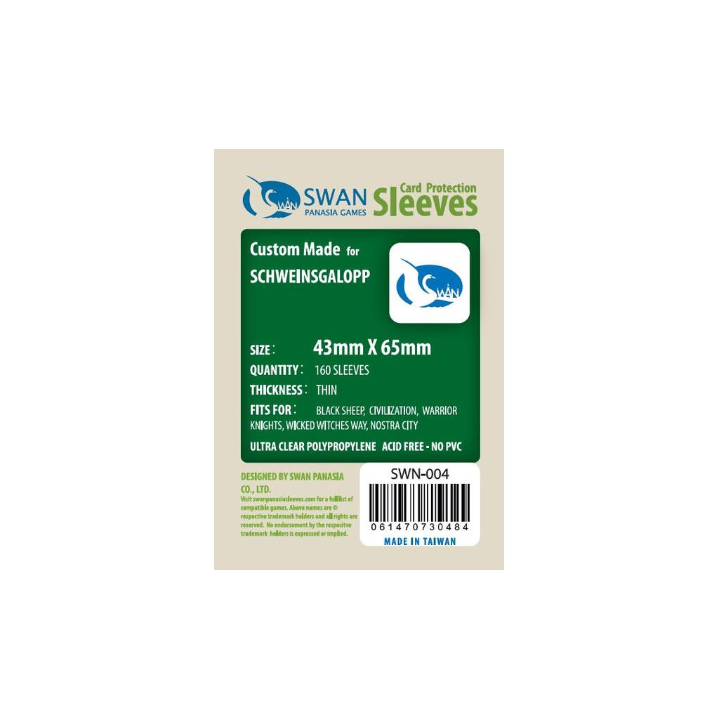 Swan Panasia - Card Sleeves Standard - 43x65mm - 160p