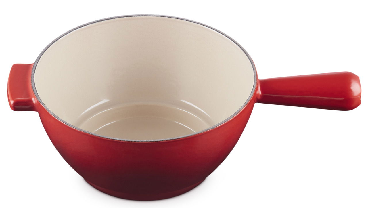 LE CREUSET Käsefondue-Set kirschrot