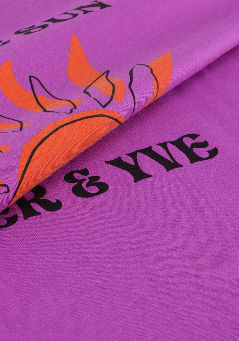 HARPER & YVE paarse harper & yve t-shirt smiley-ss