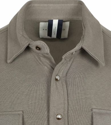 Profuomo Overshirt Western Jersey Olijfgroen PPWF10005G-Z kopen