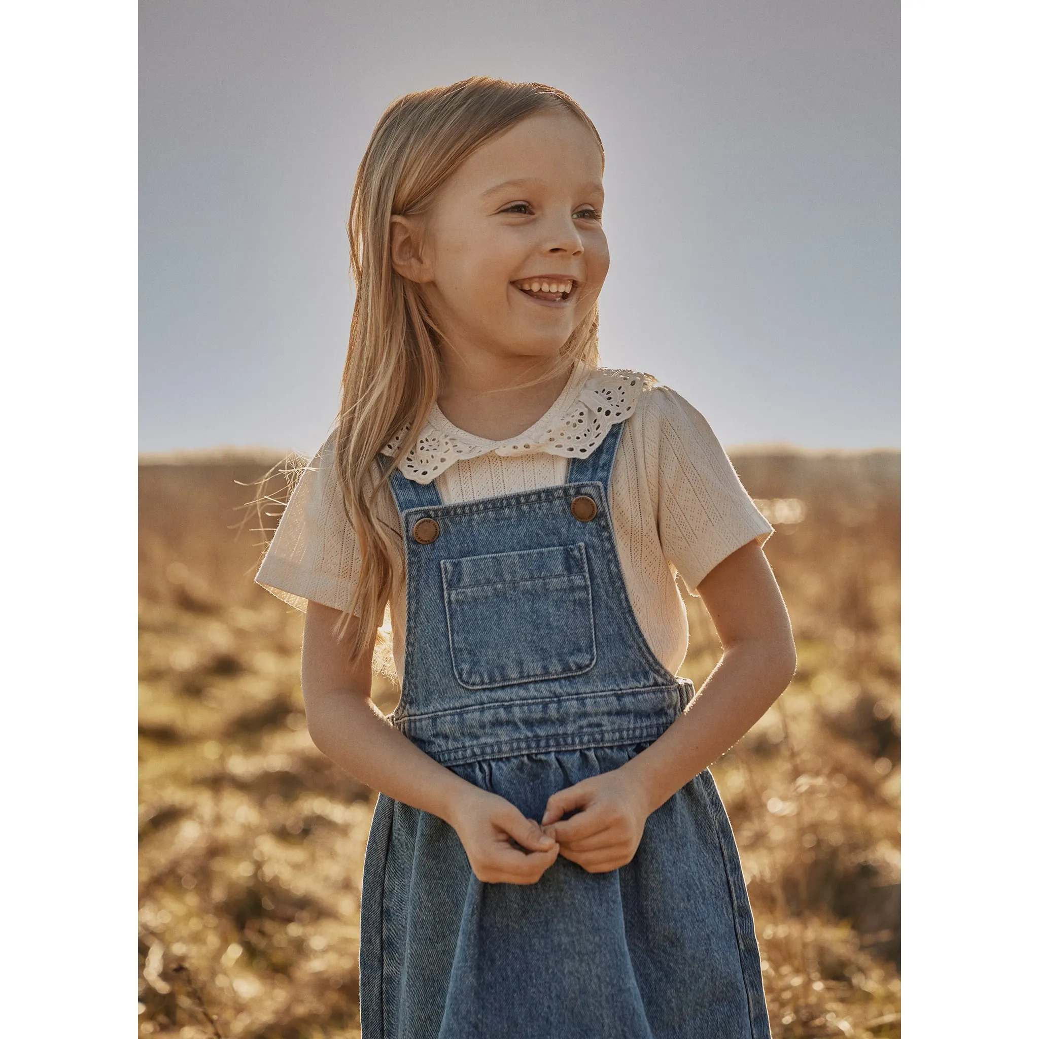 En Fant Robe Salopette Denim 3-8ans