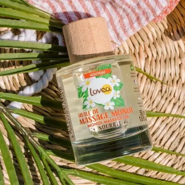 Lovea - Huile De Massage Multi-Usages - Monoï - Tous Types De Peaux 50ml