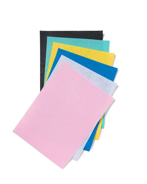 6 feuilles en feutre