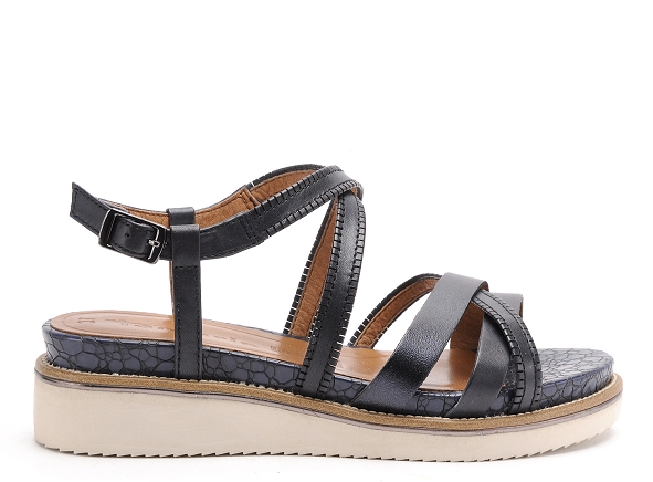 Tamaris nu pieds plats femme 28207 28 bleu