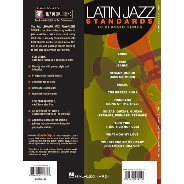 Hal Leonard Jazz Play-Along Latin Jazz