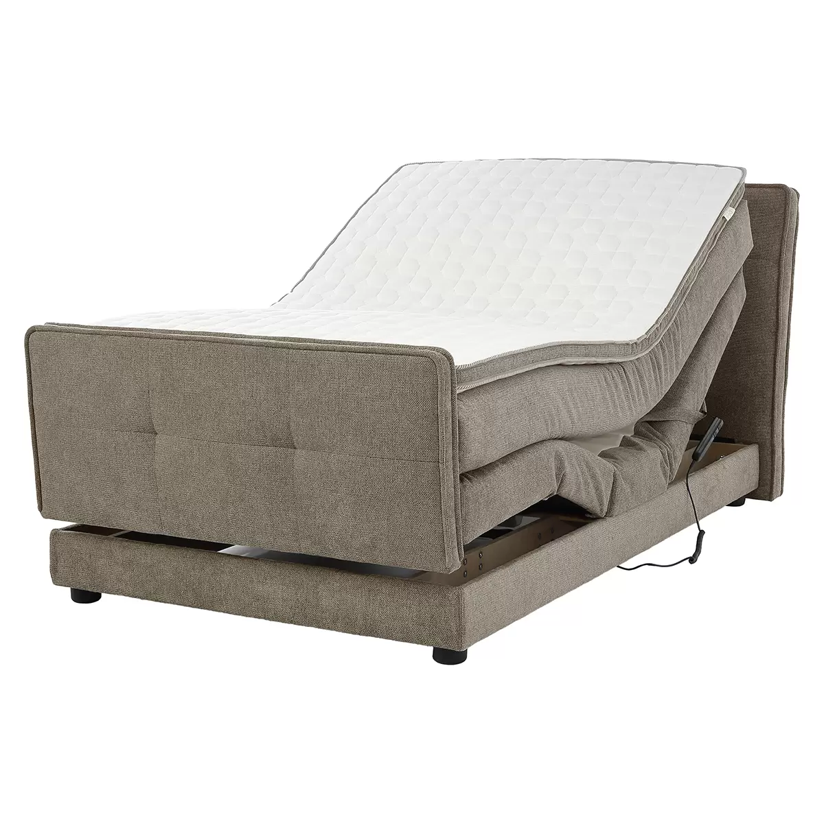 Boxspringbett Paulo 120x200 Hellbraun