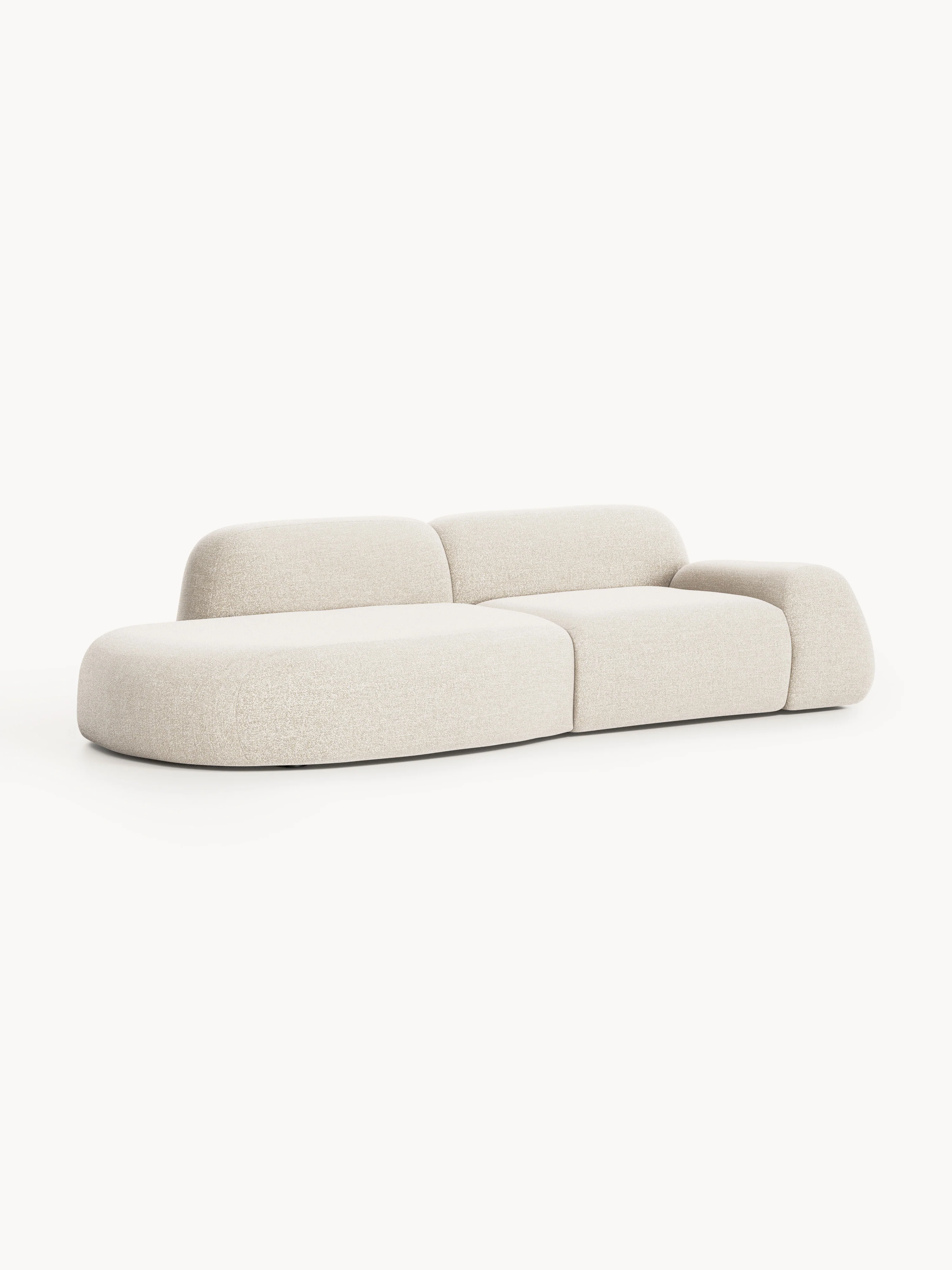 Modulaire bouclé chaise Wolke (3-zits)