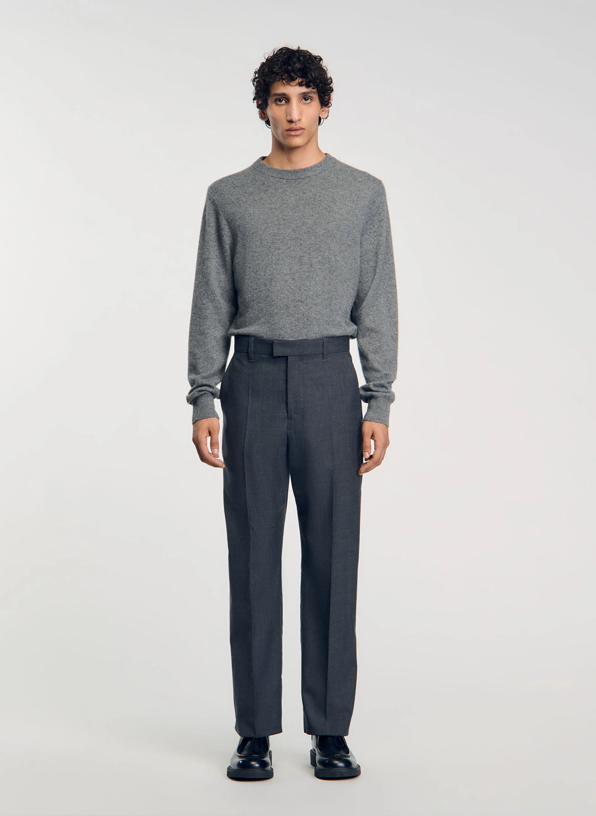Pantalon large | Gris