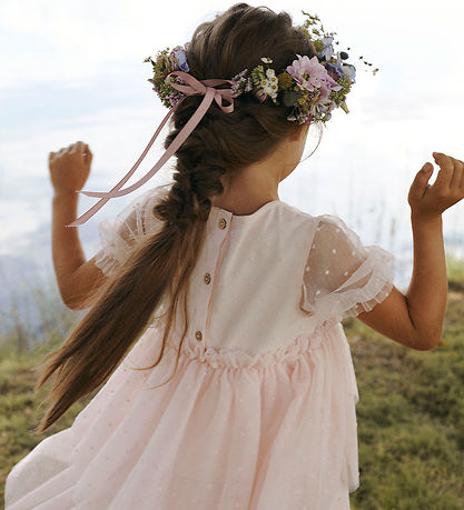 Lil' Atelier Kleid - NmfFrilla - Tüll - Peach Blush