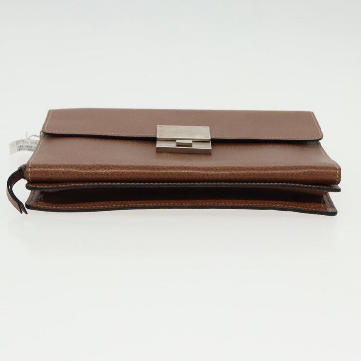 Celine Vintage Celine Clutch Brown