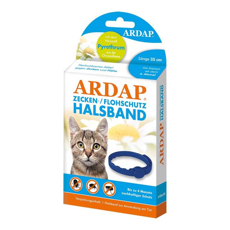 Ardap Zecken- / Flohschutzhalsband Katzen ab 4. Monat, 1 St