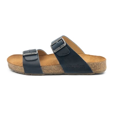 Unisex-Pantolette mit Fußbett, Blau