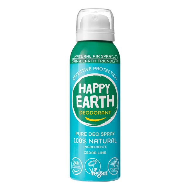 Happy Earth Natural Air Spray Cedar Lime 100 ml