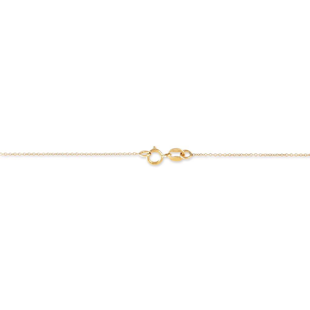 Collier Goutte Or Jaune Topaze