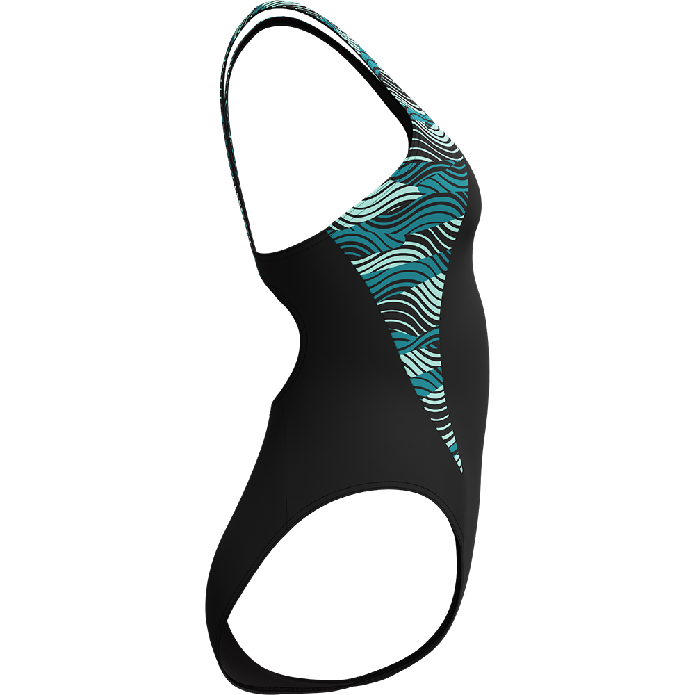 Speedo HyperBoom Splice Muscleback Badeanzug Damen dark teal