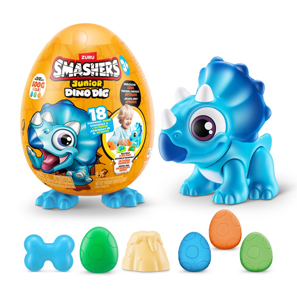 Smashers - Junior Dino Dig, Small Egg S1 Assorteret