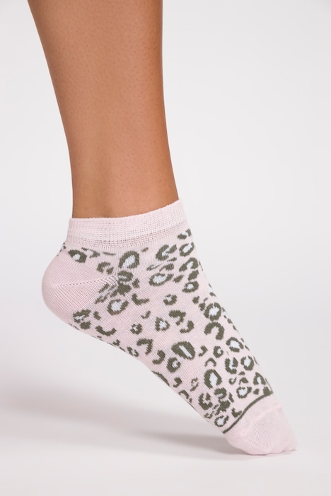 Sneakersocken, 2er Pack, Leomuster