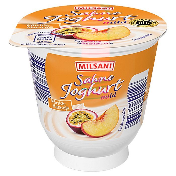 MILSANI Sahnejoghurt 150 g, Pfirsich-Maracuja