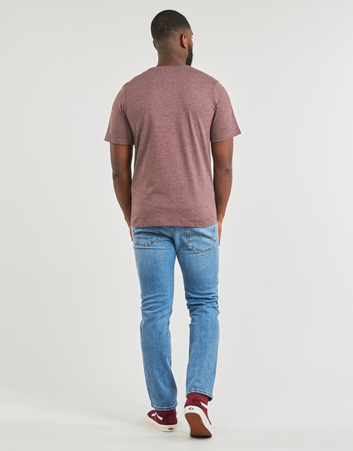 Jack & Jones - JJELOGO TEE SS O-NECK 2 COL SS24 SN - Bordeaux