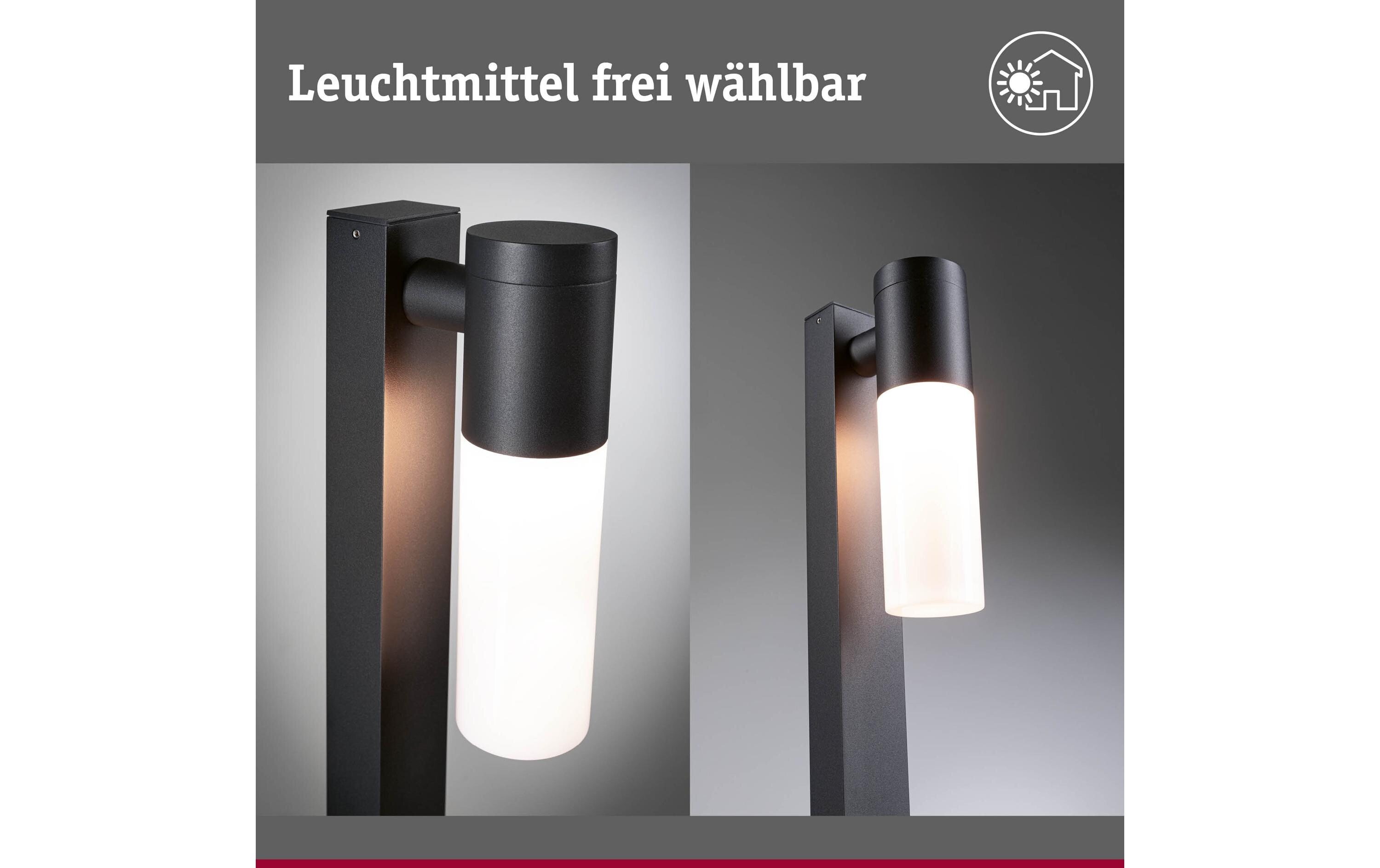Sockelleuchte LED Tralia E27, 10W, Anthrazit<br>LED Pollerleuchte