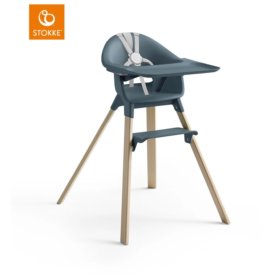 STOKKE® CLIKK™ Hochstuhl Fjord Blue + gratis Chair Travel Bag