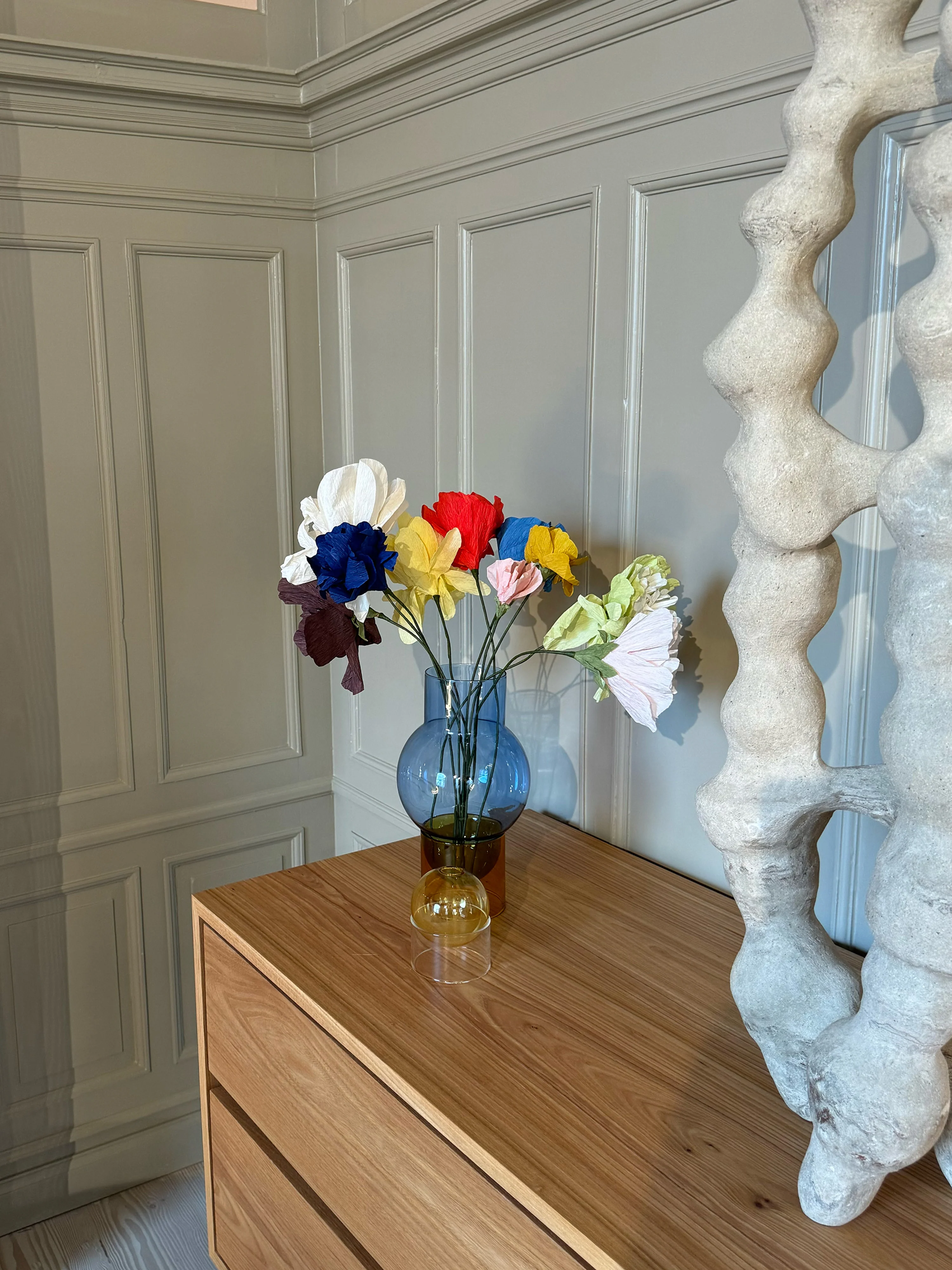 Handgemaakte kunstbloem Oriental Poppy