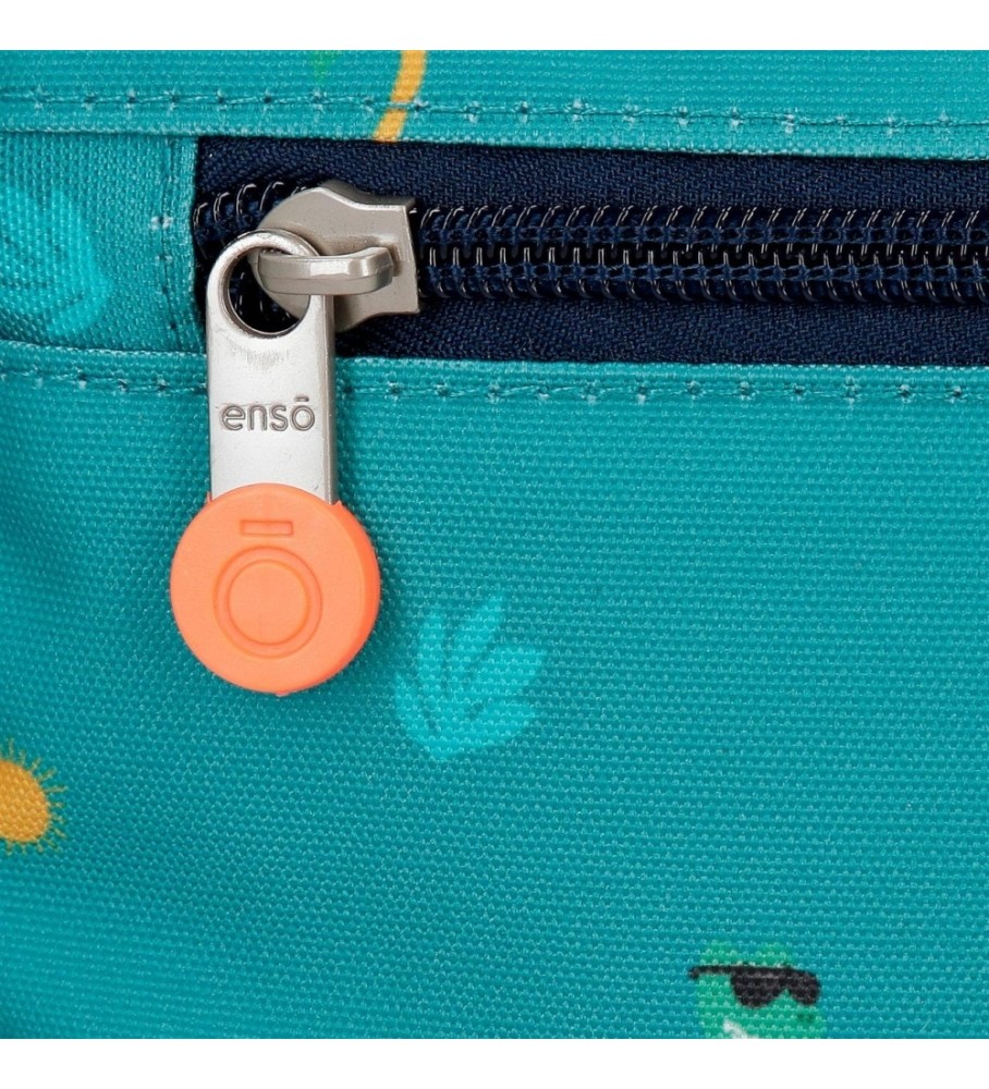 Mochila pequena Enso Enso Dino artista multicolorida