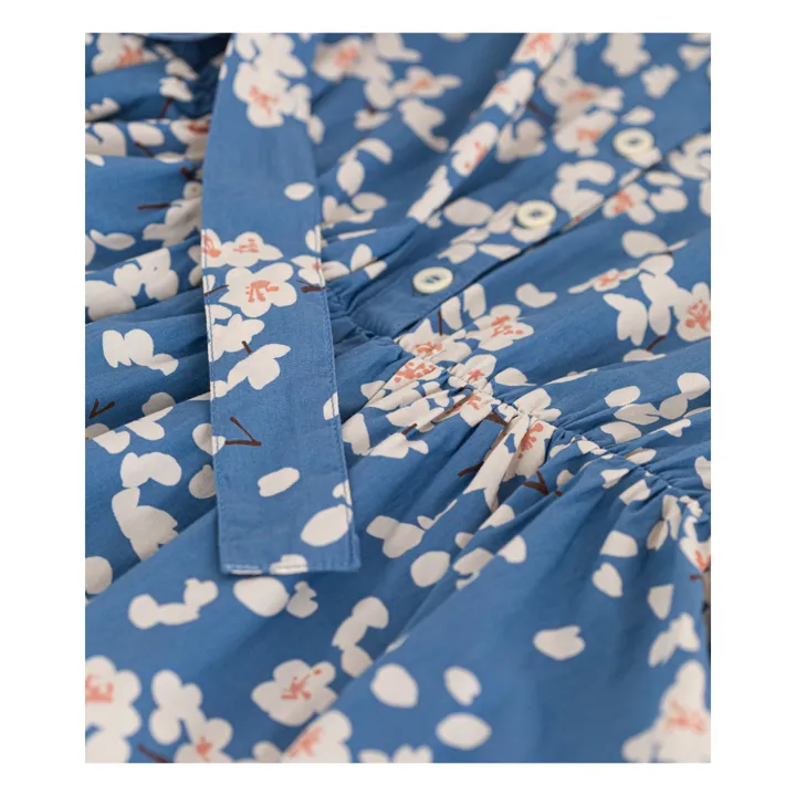 Petit Bateau Robe Magnolia Popeline | Bleu