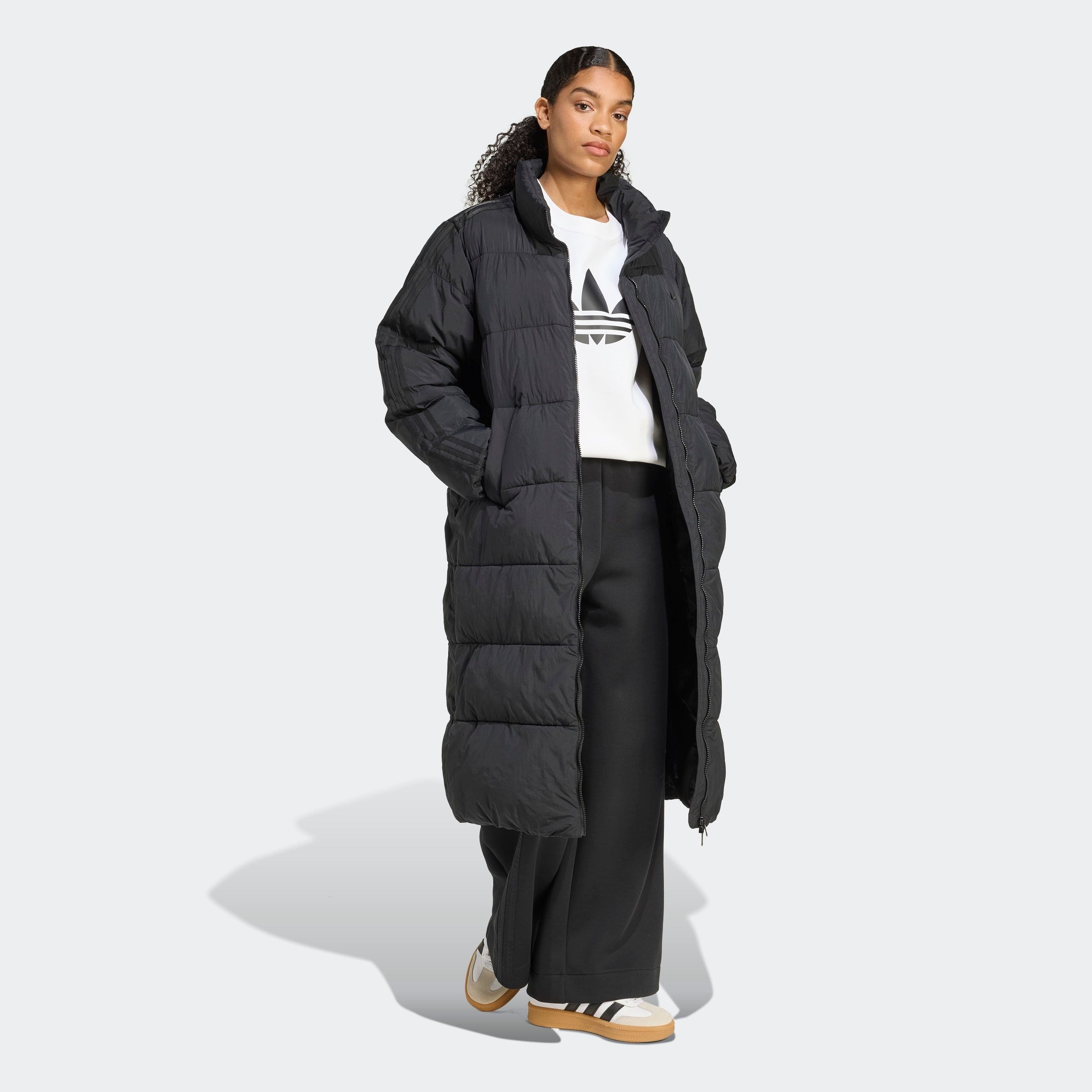 adidas Originals Winterjacke »LONG PUFFER« Langer Mantel aus Kunstdaunen