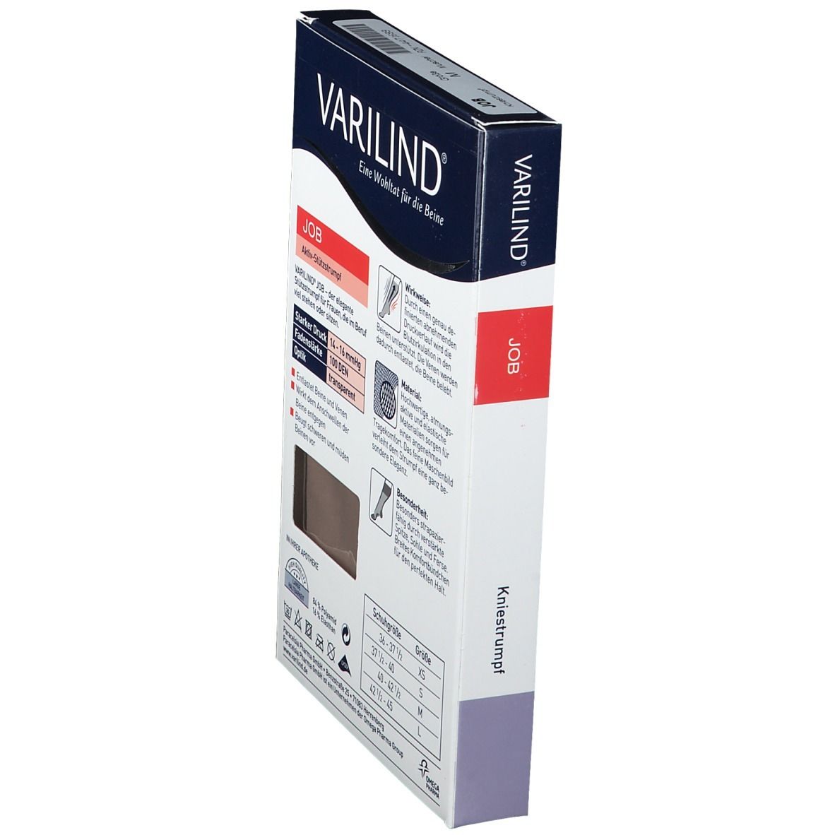 VARILIND® Job Kniestrümpfe 100 DEN muschel Gr. M (40-42,5)