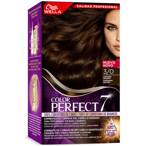 Wella Color Perfect 7 - 100% Cobertura De Canas 3/0-marrón Oscur