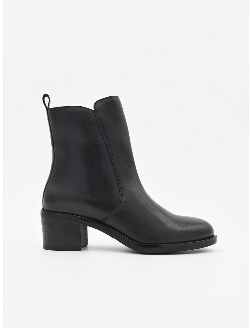 Women's Black Heeled Ankle Boots