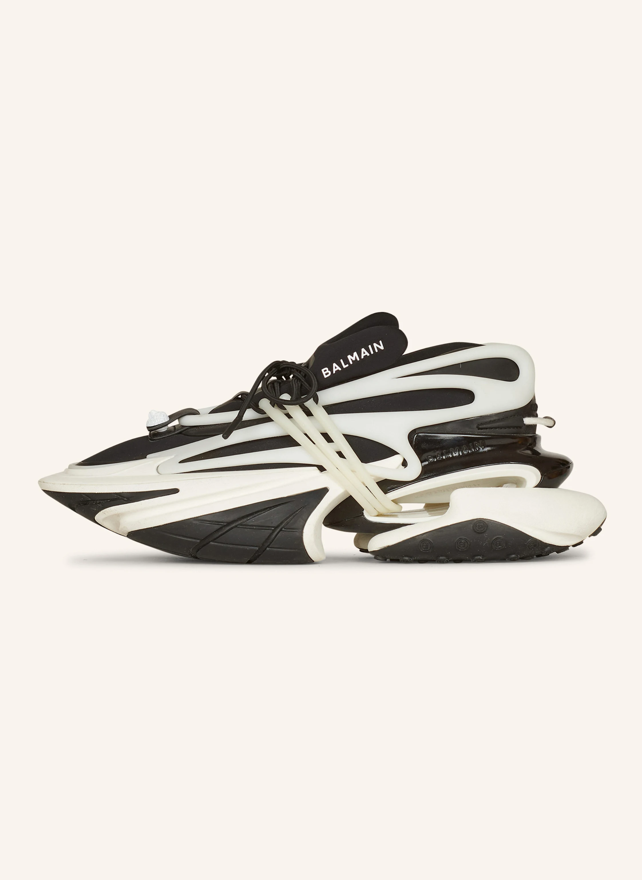 BALMAIN Low-Top-Sneakers Unicorn aus Neopren und Leder