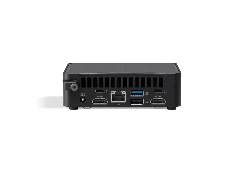ASUS NUC 14 Pro RNUC14RVKU700002I - Barebone - mini PC 1 x Core Ultra 7 155H / op til 4.8 GHz - RAM 0 GB - Intel Arc Graphics - Gigabit Ethernet, 2.5 Gigabit Ethernet, IEEE 802.11ax (Wi-Fi 6E), Bluetooth 5.3 - sort