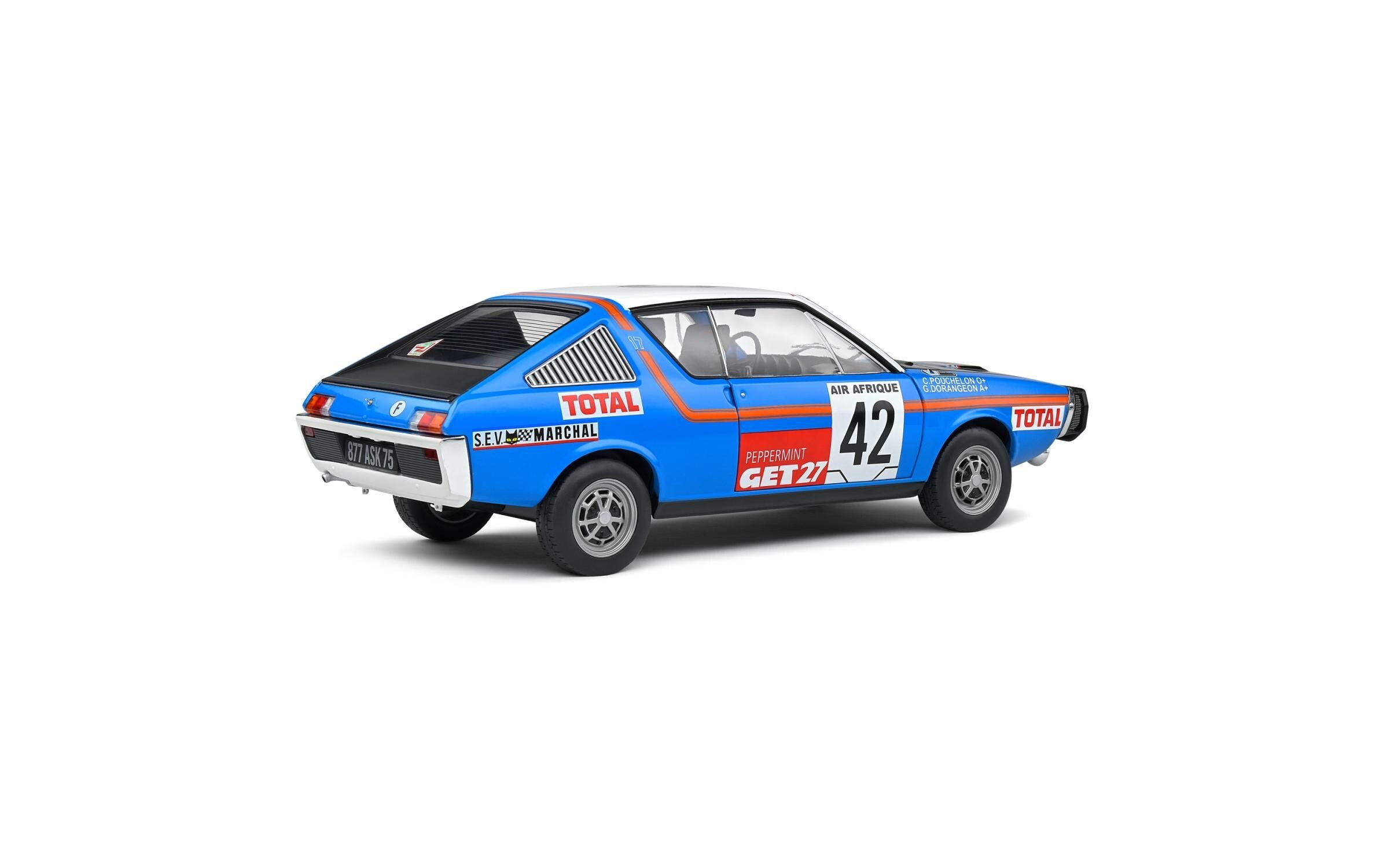 Rennwagen Renault R17 1976 #42, 1:18Detailgetreues Modellauto für Sammler im Massstab 1:18