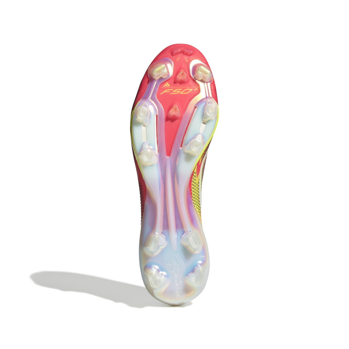 Adidas F50+ Gras Voetbalschoenen (FG) Wit Rood Zwart Geel