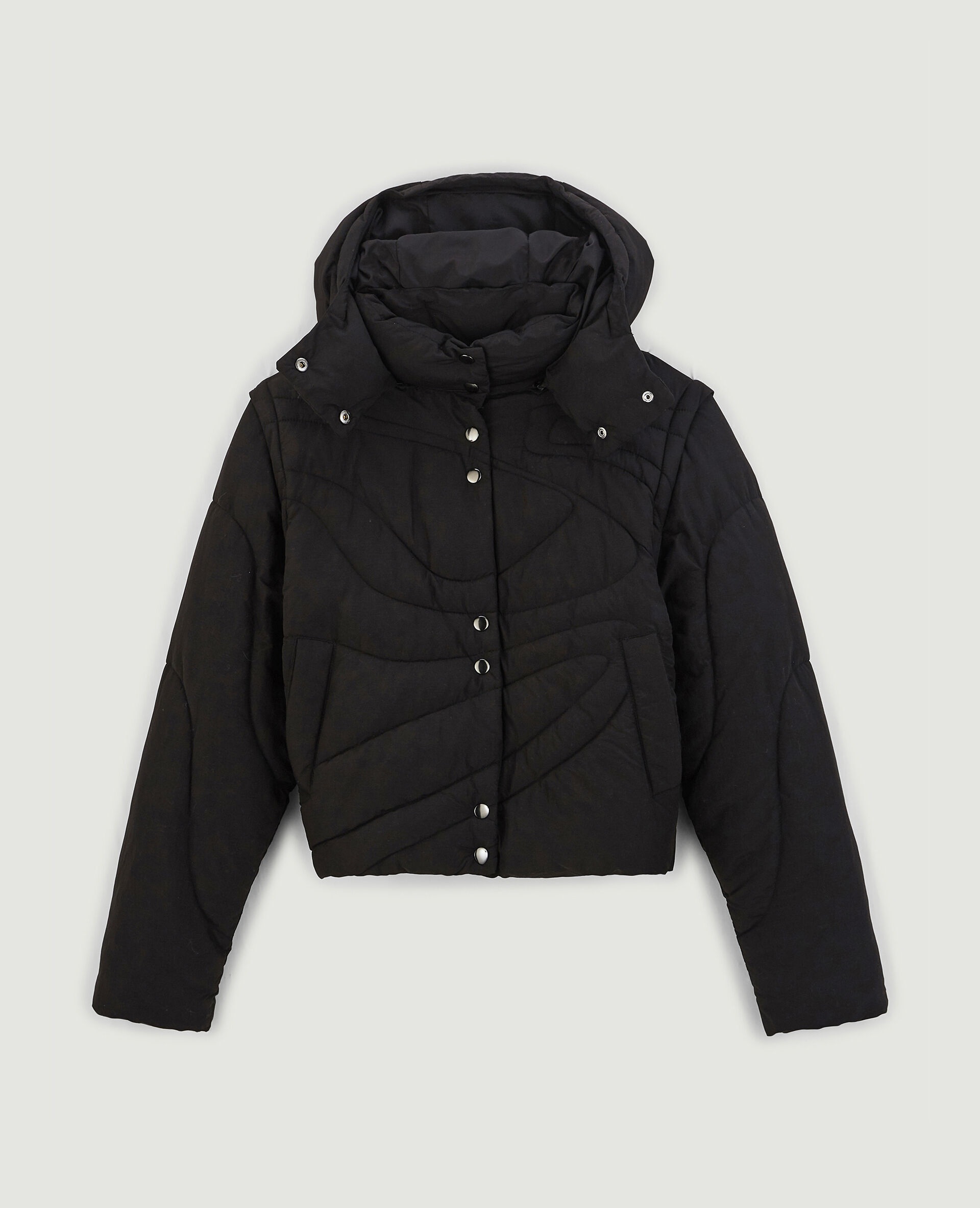 Doudoune matelassage wavy - Noir
