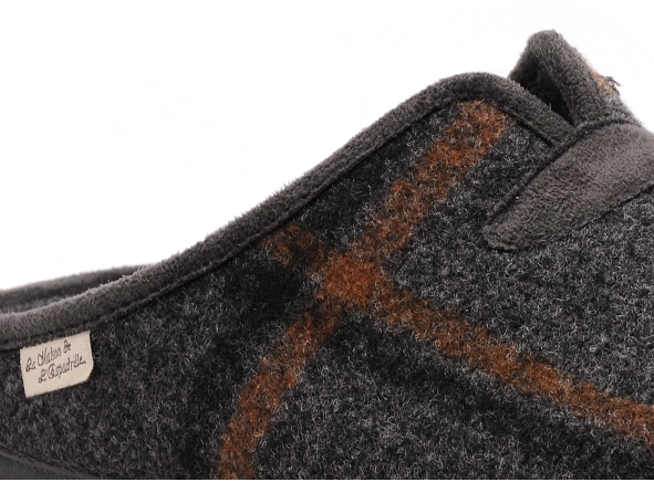 La maison de l espadrille chaussons homme 6733 5 gris