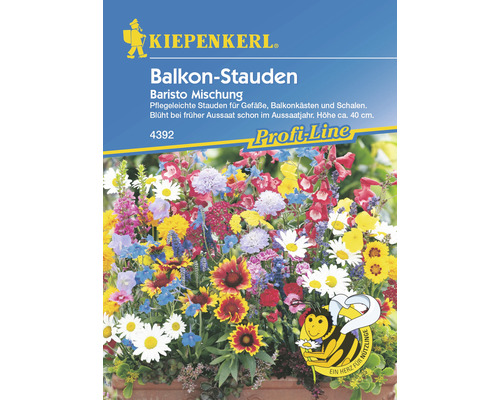 Bloemenmix voor balkonplanten, vaste planten, Baristo Kiepenkerl bloemzaden
