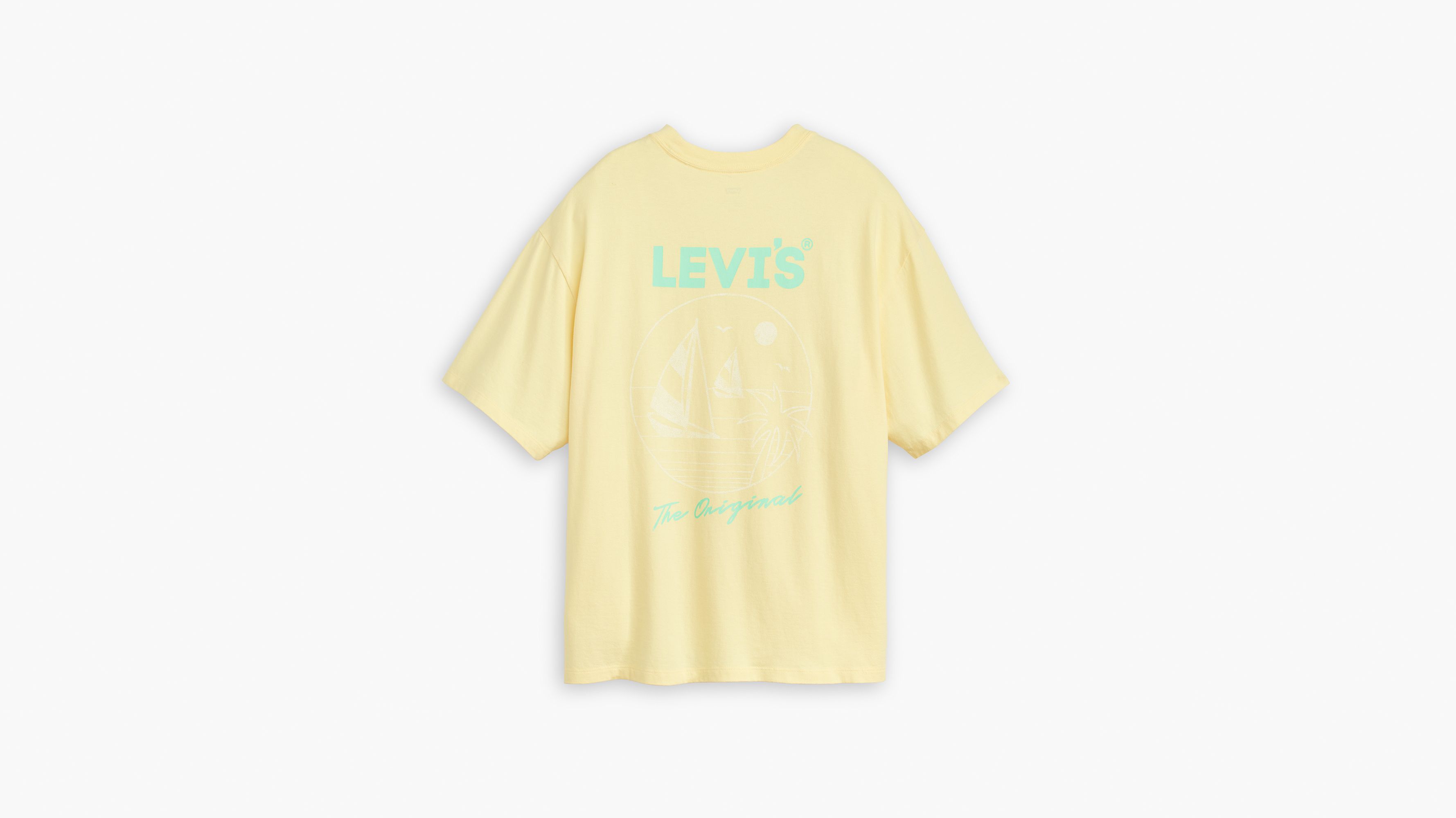 T-shirt graphique Short Stack - The Original Beach Scene Anise Flower - Jaune