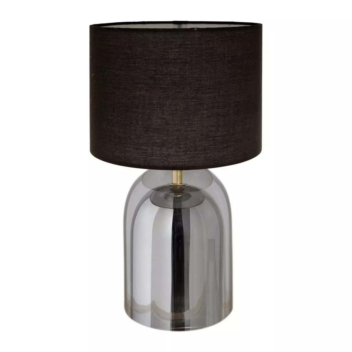 Lampe à poser en verre (H40 cm) Dulcia Noir