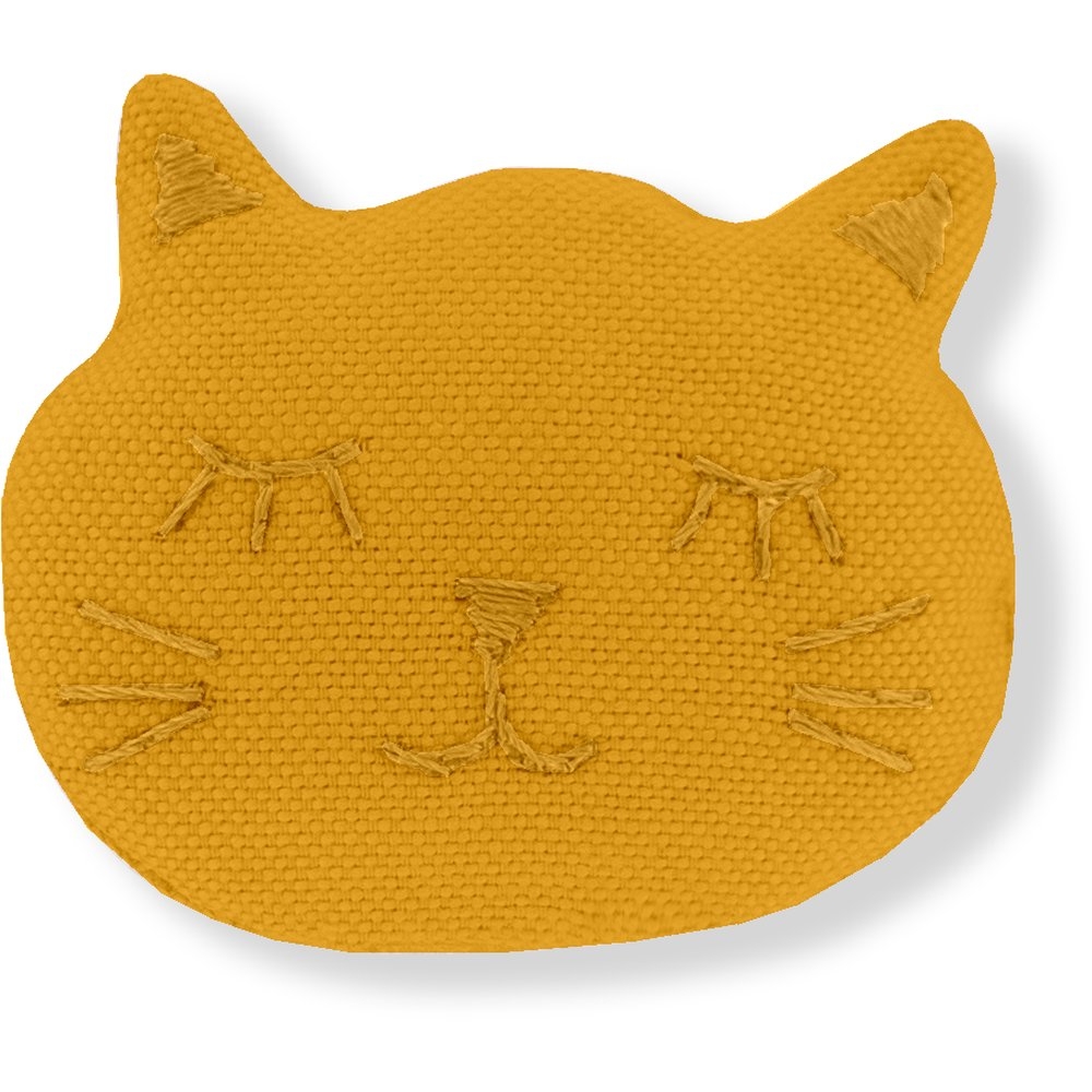 Barrette Miaou Jaune Ocre