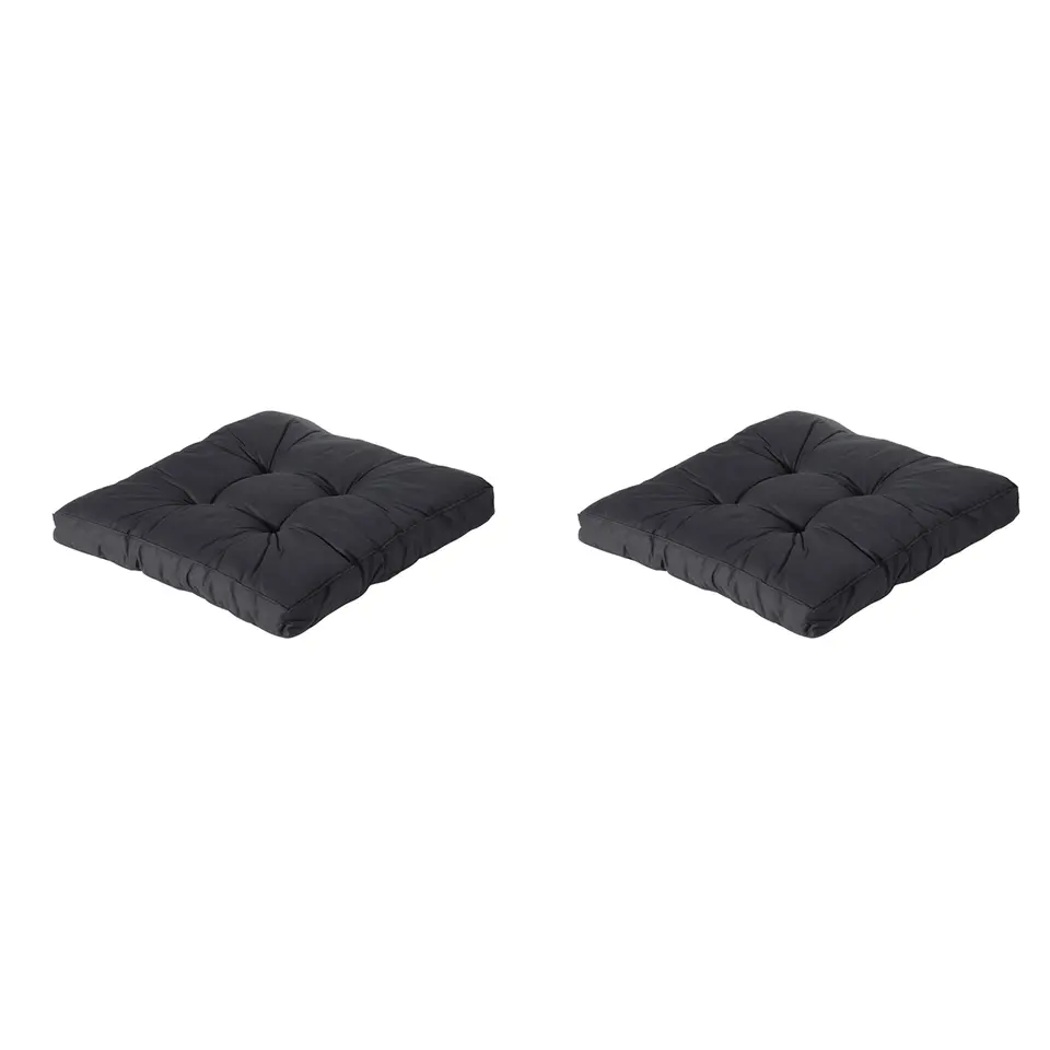 Madison - Florance Zitkussen Basic black - Ca. 60x60 cm - Set van 2