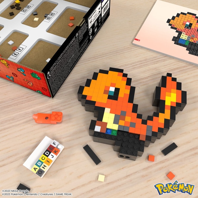 MEGA - Pokémon - Pixel Art - Glumanda