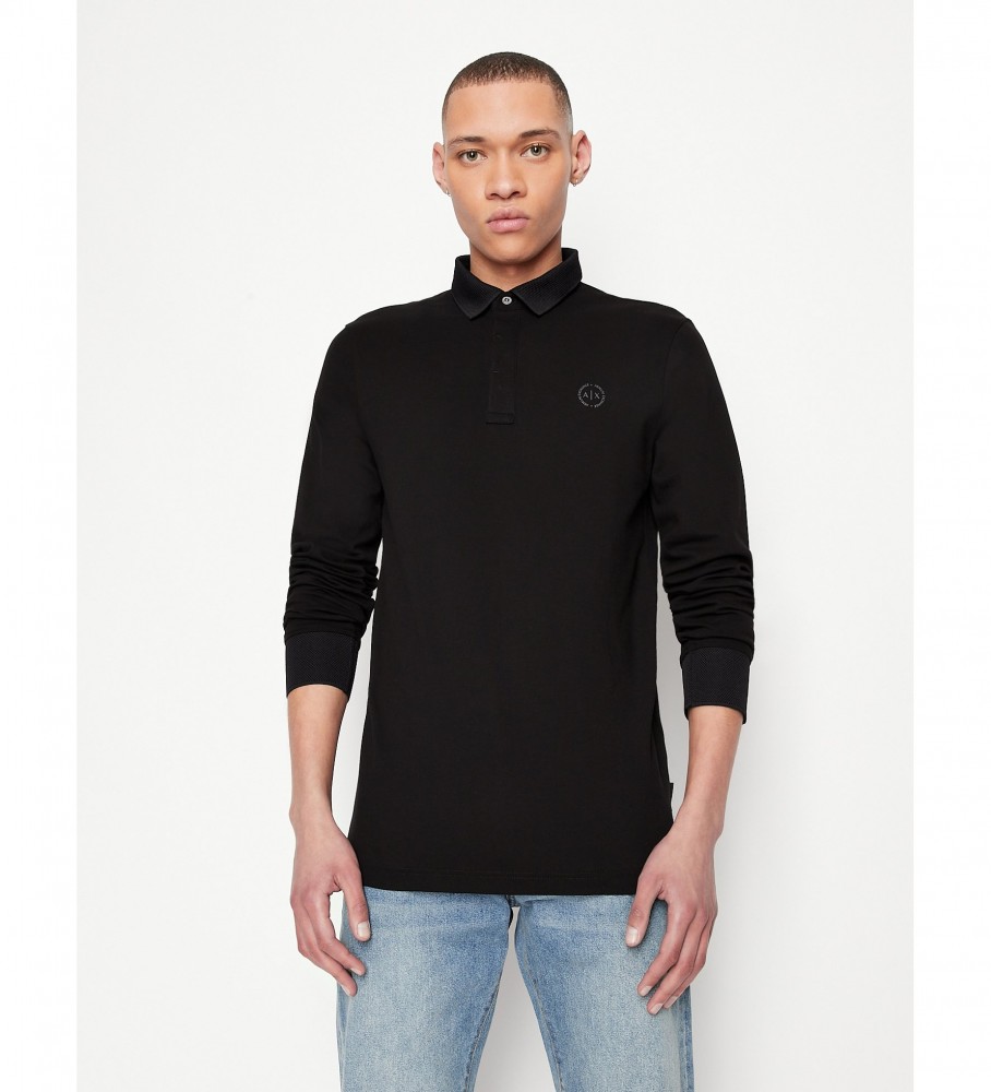 Camisa polo preta da Armani Exchange