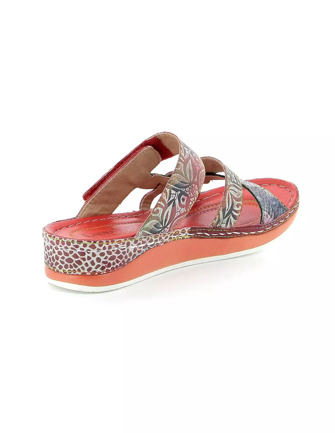 LAURA VITA BRUEL 05 - Sandales & nu-pieds Rouge