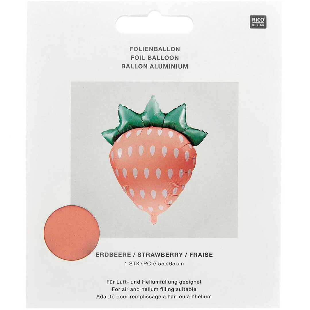 Folieballon aardbei