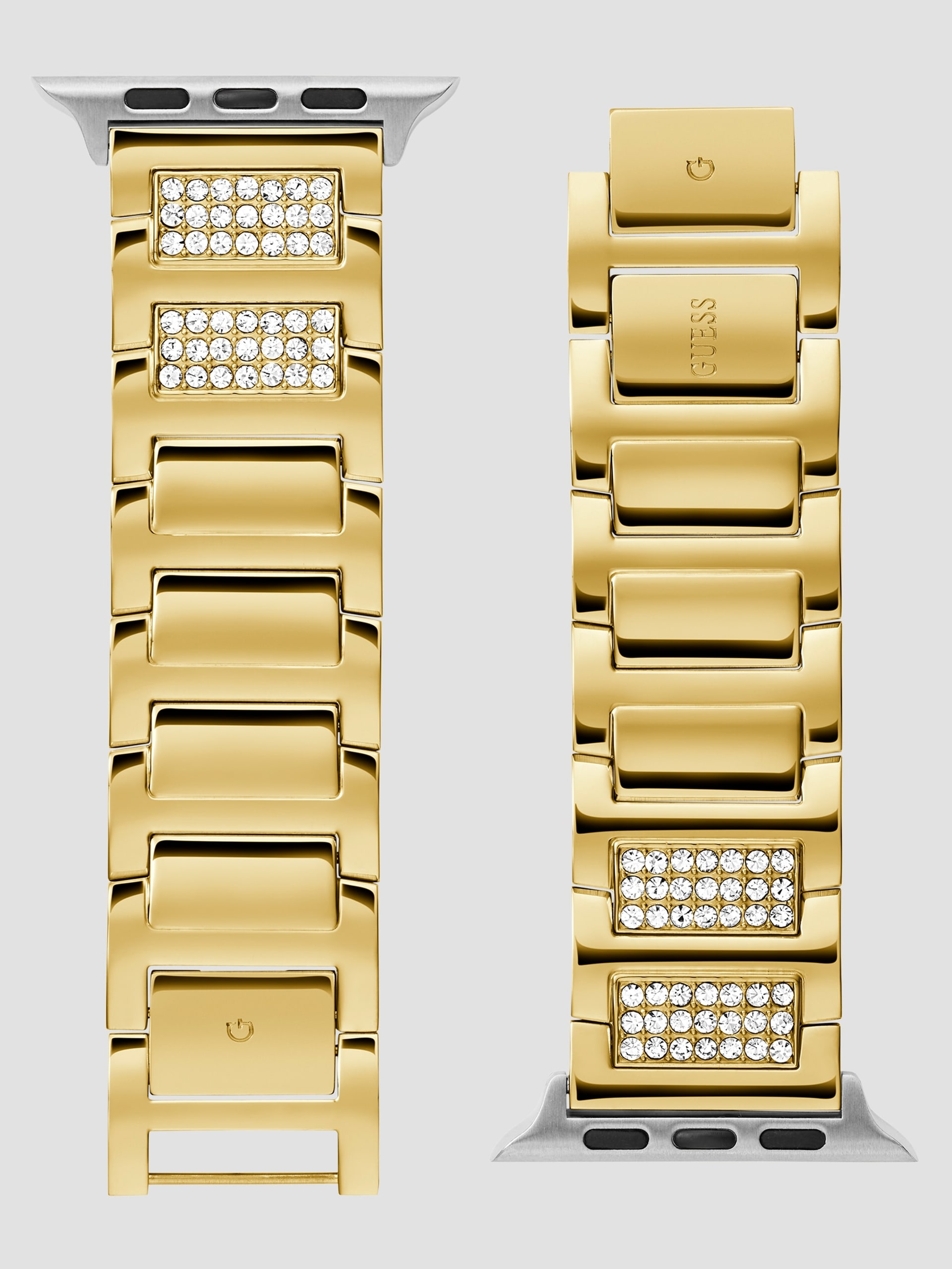 Pulseira dourada com strass, tamanho 42-44 mm, para Apple Watch®