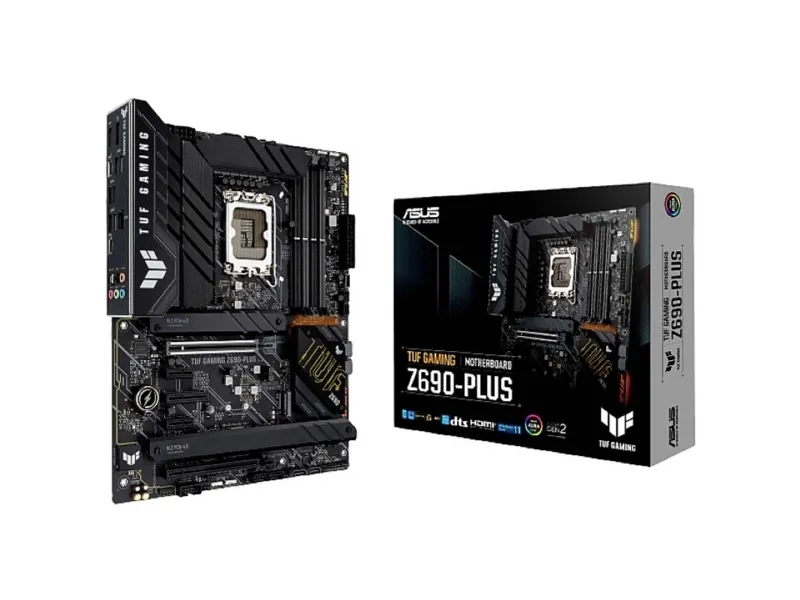 [OUTLET] - ASUS TUF GAMING Z690-PLUS WIFI - Bundkort - ATX - LGA1700 sokkel - Z690 Chipset - USB-C Gen1, USB 3.2 Gen 1, USB 3.2 Gen 2, USB-C Gen 2x2 - 2.5 Gigabit LAN, Wi-Fi 6, Bluetooth - onboard grafik (CPU påkrævet) - HD Audio (8-kanaler)
